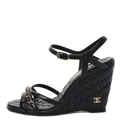 chanel wedge booties with chain|chanel clothing store.